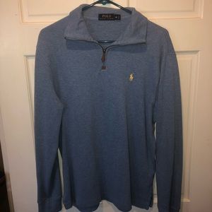 Polo zip up sweater